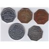 Image 1 : Ontario Trade Tokens, Renfrew County - Lot of 5 McColl Listed Tokens