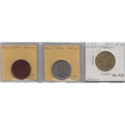 Ontario Trade Tokens, Simcoe County - Lot of 3 Cookstown trade tokens