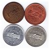 Image 2 : Ontario Trade Tokens, Simcoe County - Lot of 4 Thornton trade tokens