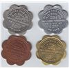 Image 2 : Ontario Trade Tokens, Waterloo County - Lot of 4 Berlin trade tokens