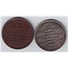 Image 2 : Ontario Trade Tokens, Wellend County - Lot of 2 Niagara Falls medals