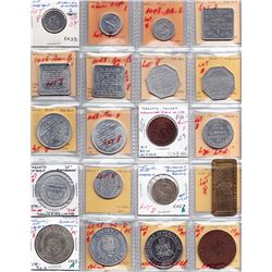 Ontario Trade Tokens - Lot of 20 Toronto merchant trade tokens