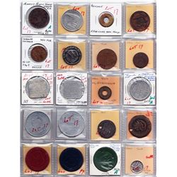 Ontario Trade Tokens - Lot of 20 Toronto merchant trade tokens