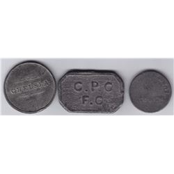 Canada East Communion Tokens - Lot of 3
