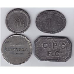 Canada East Communion Tokens - Lot of 4