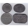 Image 1 : Canada East Communion Tokens - Lot of 4