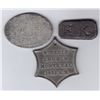 Image 1 : Canada East Communion Tokens - Lot of 3