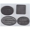 Image 2 : Nova Scotia Communion Tokens - Lot of 4