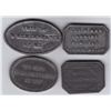 Image 2 : Nova Scotia Communion Tokens - Lot of 4