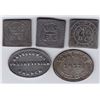 Image 1 : Nova Scotia Communion Tokens - Lot of 5