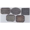 Image 1 : New Brunswick Communion Tokens - Lot of 5