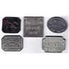 Image 1 : Canada West Communion Tokens - Lot of 5