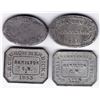 Image 1 : Canada West Communion Tokens - Lot of 4