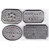 Image 1 : Canada West Communion Tokens - Lot of 4