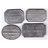 Image 2 : Canada West Communion Tokens - Lot of 4