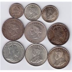 World Coins - Ceylon - Lot of 9