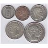 Image 1 : World Coins - Danish West Indies - Lot of 5