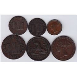 World Coins - Gibraltar - Lot of 6