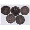 Image 2 : World Coins - Great Britain - Lot of 5 Two Pence