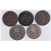 Image 2 : World Coins - Great Britain - Lot of 5 Three Pence
