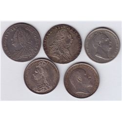 World Coins - Great Britain - Lot of 5 Six Pence