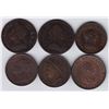 Image 1 : World Coins - Great Britain - Lot of 6 Farthings