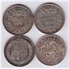 Image 2 : World Coins - Great Britain - Lot of 4 Shillings