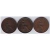 Image 2 : World Coins - Great Britain - Lot of 3 Pennies