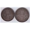 Image 2 : World Coins - Great Britain - Lot of 2 Florins