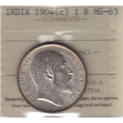 World Coins - India, 1 Rupee, 1904c