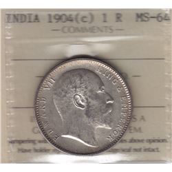 World Coins - India, 1 Rupee, 1904c