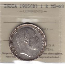 World Coins - India, 1 Rupee, 1905B