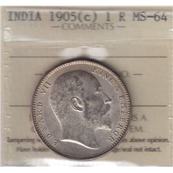 World Coins - India, 1 Rupee, 1905c