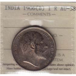 World Coins - India, 1 Rupee, 1906B