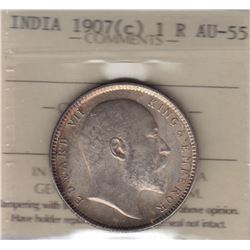 World Coins - India, 1 Rupee, 1907c