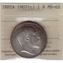 World Coins - India, 1 Rupee, 1907c