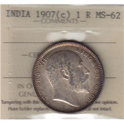 World Coins - India, 1 Rupee, 1907c