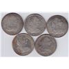 Image 1 : World Coins - Mexico - Lot of 5, 8 Reales