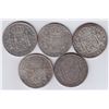 Image 2 : World Coins - Mexico, Lot of 5, 8 Reales