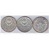 Image 2 : World Coins - Russia - Lot of 3 Roubles