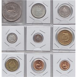 World Coins - South Africa - 9 Coin Proof Set, 1964