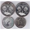 Image 1 : World Coins - World Coins - Lot of 4 Sterling Silver Coins