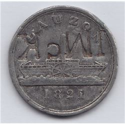 Br 560. Lauzon Ferry Four Pence Token, 1821.