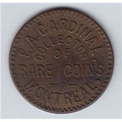 Br 578.  E. A. Cardinal's Numismatist Card