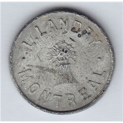 Br 611. L. Landry's token for 1 Pain.