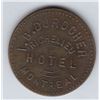 Image 1 : Br 620. I. B. Durocher's Richelieu Hotel token for 5c In Trade.