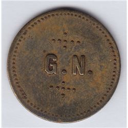 Br 626. G(edeon) N(ormandin), 5c In Trade.