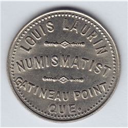 Br 630. Louis Laurin's Numismatist Card.