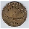 Image 1 : Br 631. M. Foley's Token.
