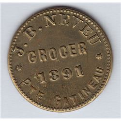 Br 633. J. B. Neveu's Token, 1891.